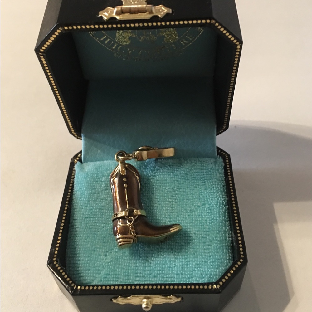Juicy couture , cowboy boot charm.